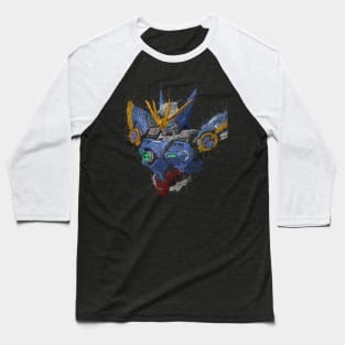 Wing Gundam Scribble Artwork Baseball T-Shirt